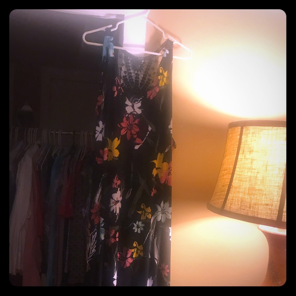 Long floral plus size dress